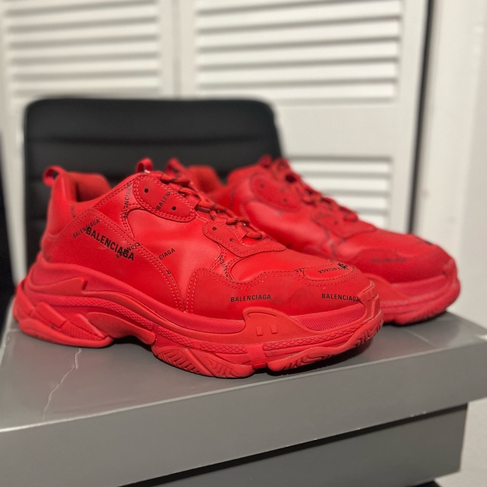 Balenciaga Vibrant Red Sneakers